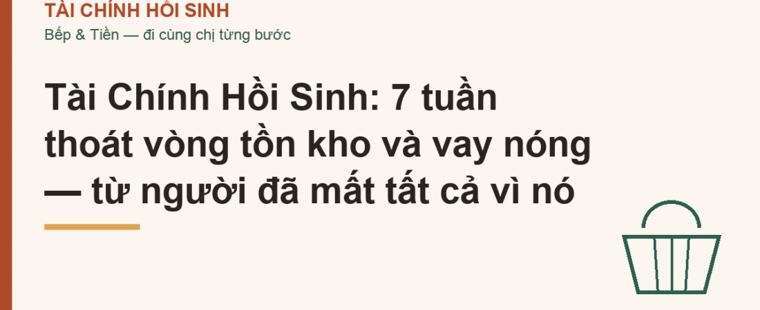 Tài Chính Hồi Sinh: 7 tuần thoát vòng tồn kho và vay nóng — từ người đã mất tất cả vì nó