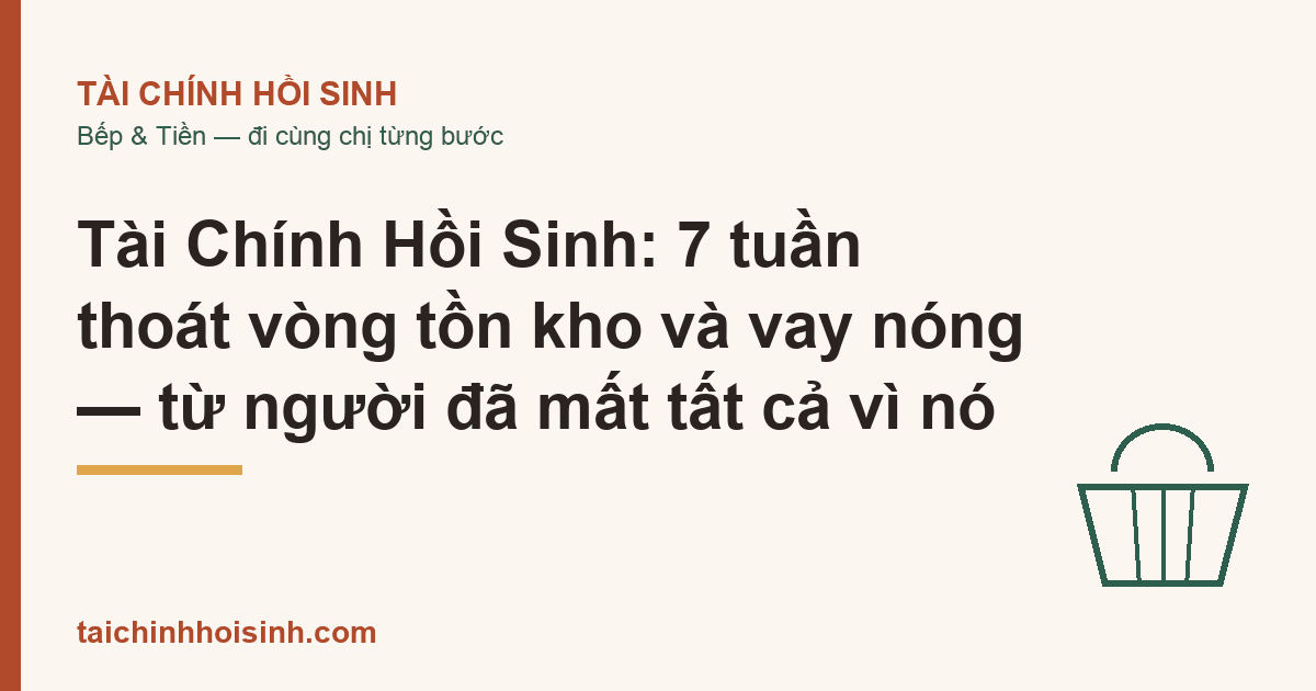 Tài Chính Hồi Sinh: 7 tuần thoát vòng tồn kho và vay nóng — từ người đã mất tất cả vì nó